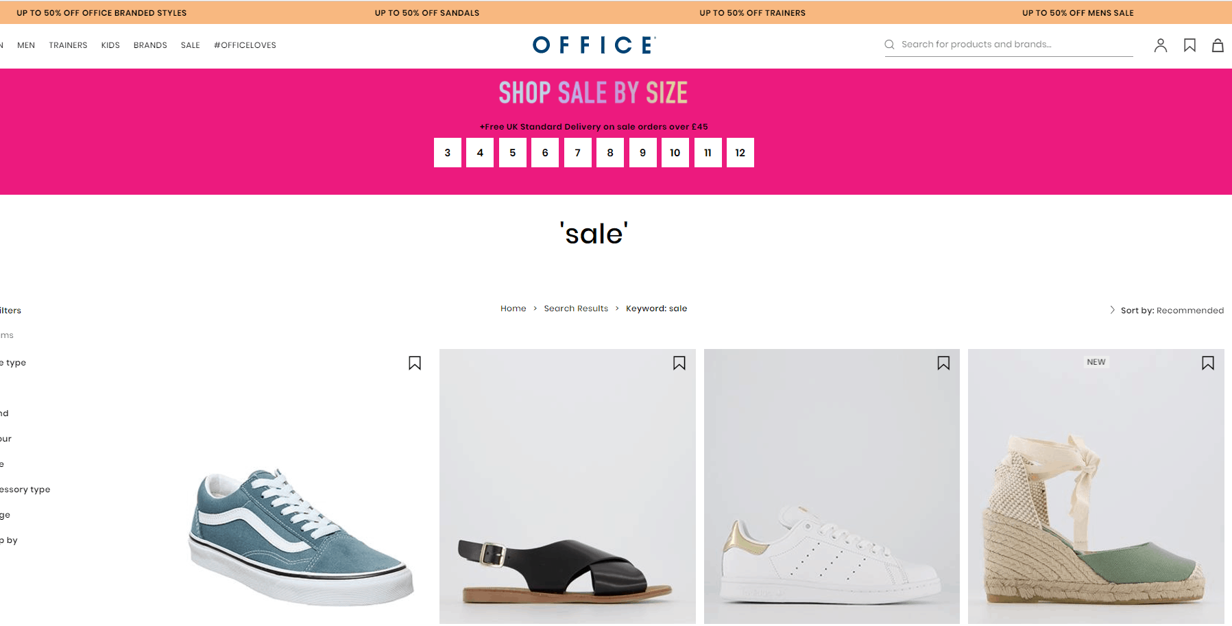 Office Shoes折扣码2026 Office年中大促低至5折促销满额免邮
