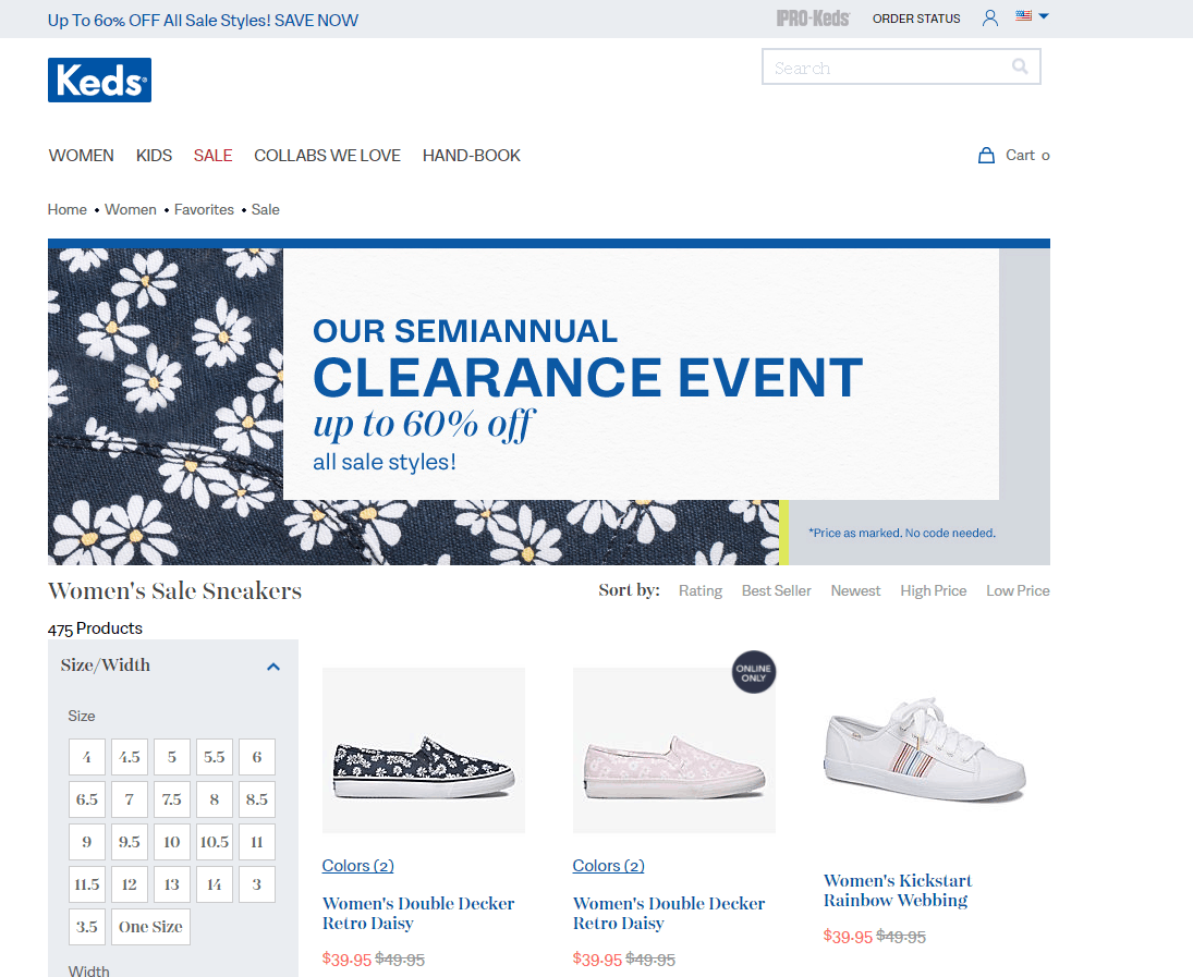 Keds折扣码2026 keds美国官网年中促销低至4折美国免邮