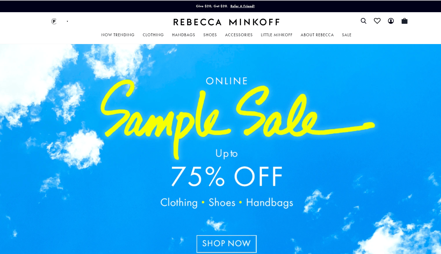 Rebecca Minkoff折扣码2026 rebeccaminkoff年中大促精选包袋低至25折促销美境免邮