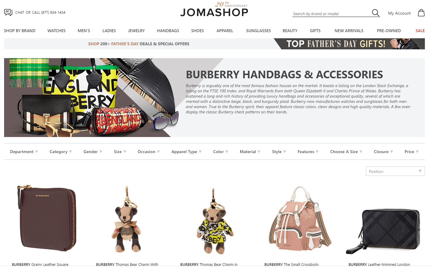Jomashop折扣码2026 jomashop精选Burberry单品额外7折满0免邮