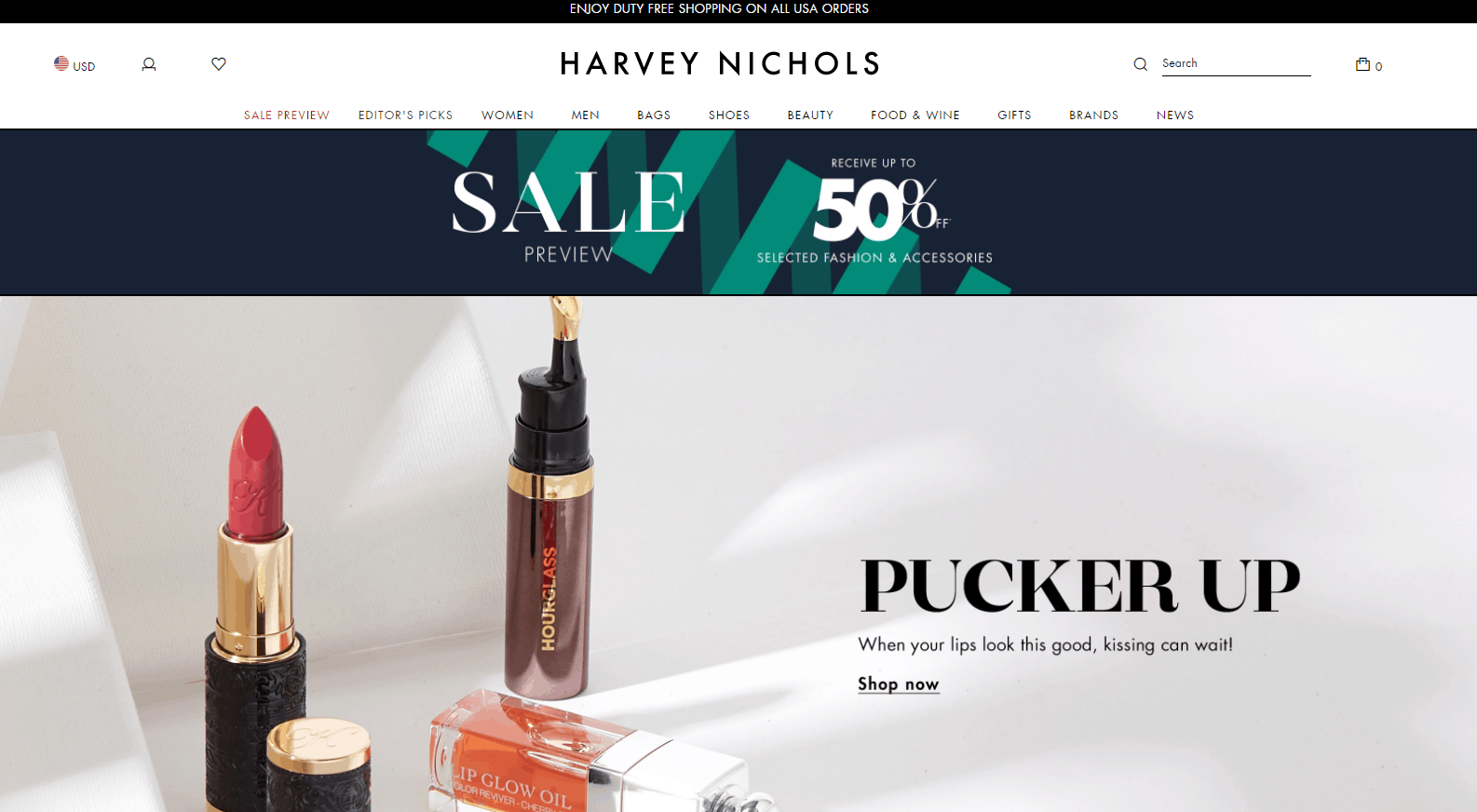 Harvey Nichols折扣码2026 harveynichols百货升级时尚类65折/美妆类9折618促销延期