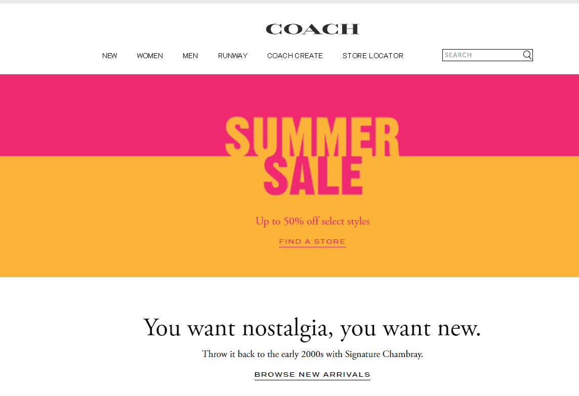 Coach折扣码2026-Coach美国官网年中大促精选包袋低至5折