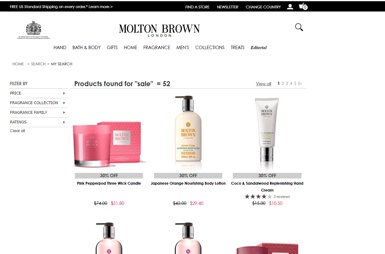 Molton Brown折扣码2026 摩顿布朗美国官网精选洗护产品7折闪促美国境内免邮