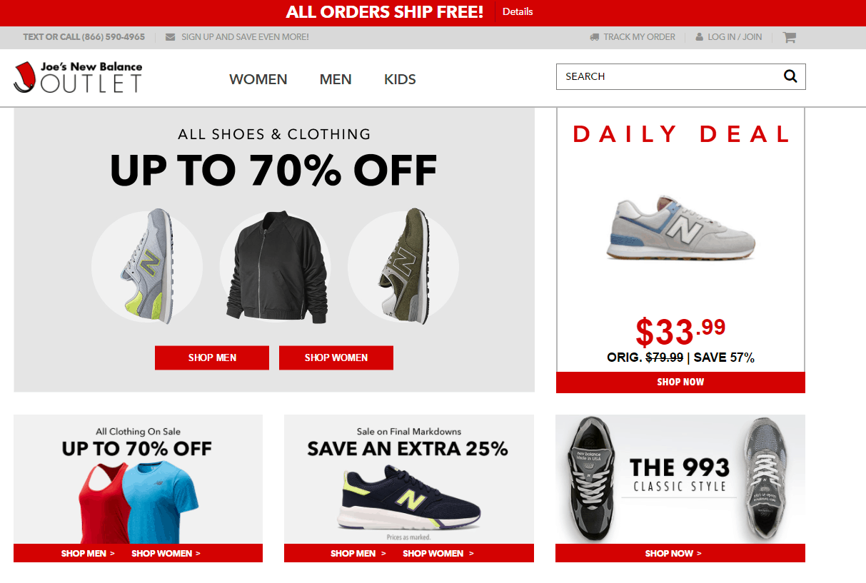 Joe’sNBOutlet折扣码2026 Joes NewBalance Outlet美国官网全场产品低至3折