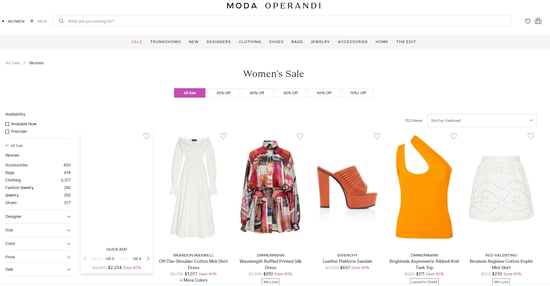 Moda Operandi优惠码2026 modaoperandi官网购物季精选商品低至35折促销可直邮中国
