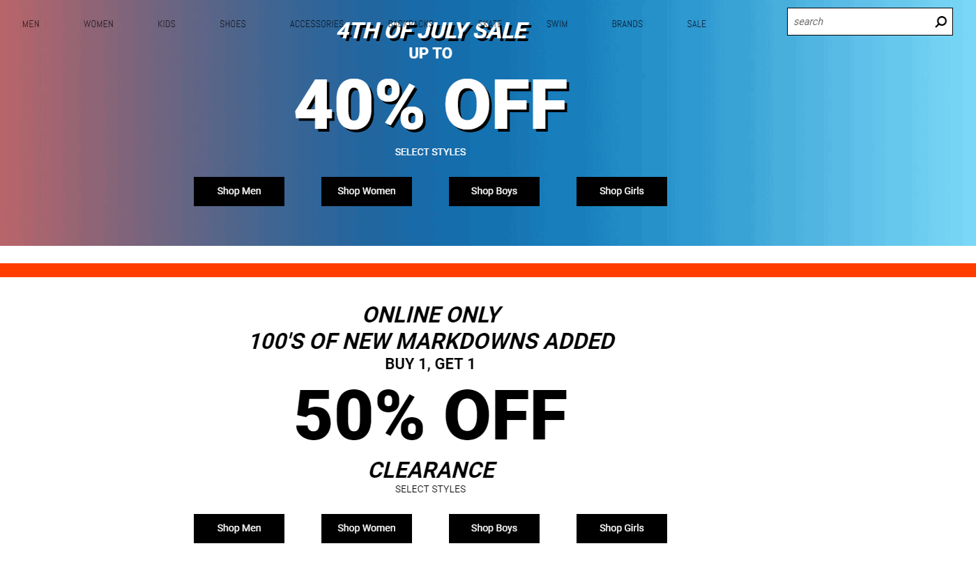 Tillys折扣码2026 Tilly’s美国官网折扣区第二件半价另有商品低至6折促销