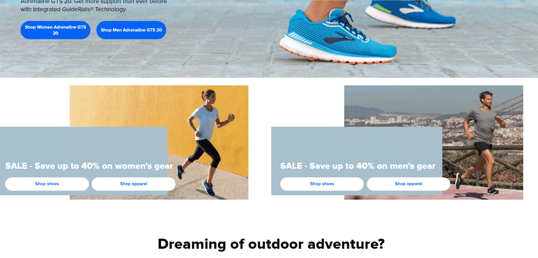 Brooks Running优惠码2026 布鲁克斯精选商品低至6折促销美境免邮