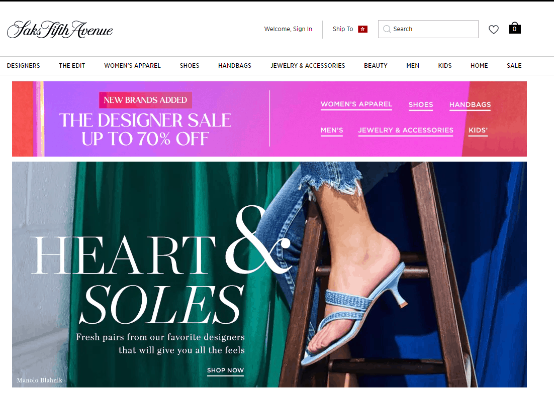 Saks Fifth Avenue折扣码2026 第五大道现有年中精选时尚大牌包袋低至3折促销美国免邮
