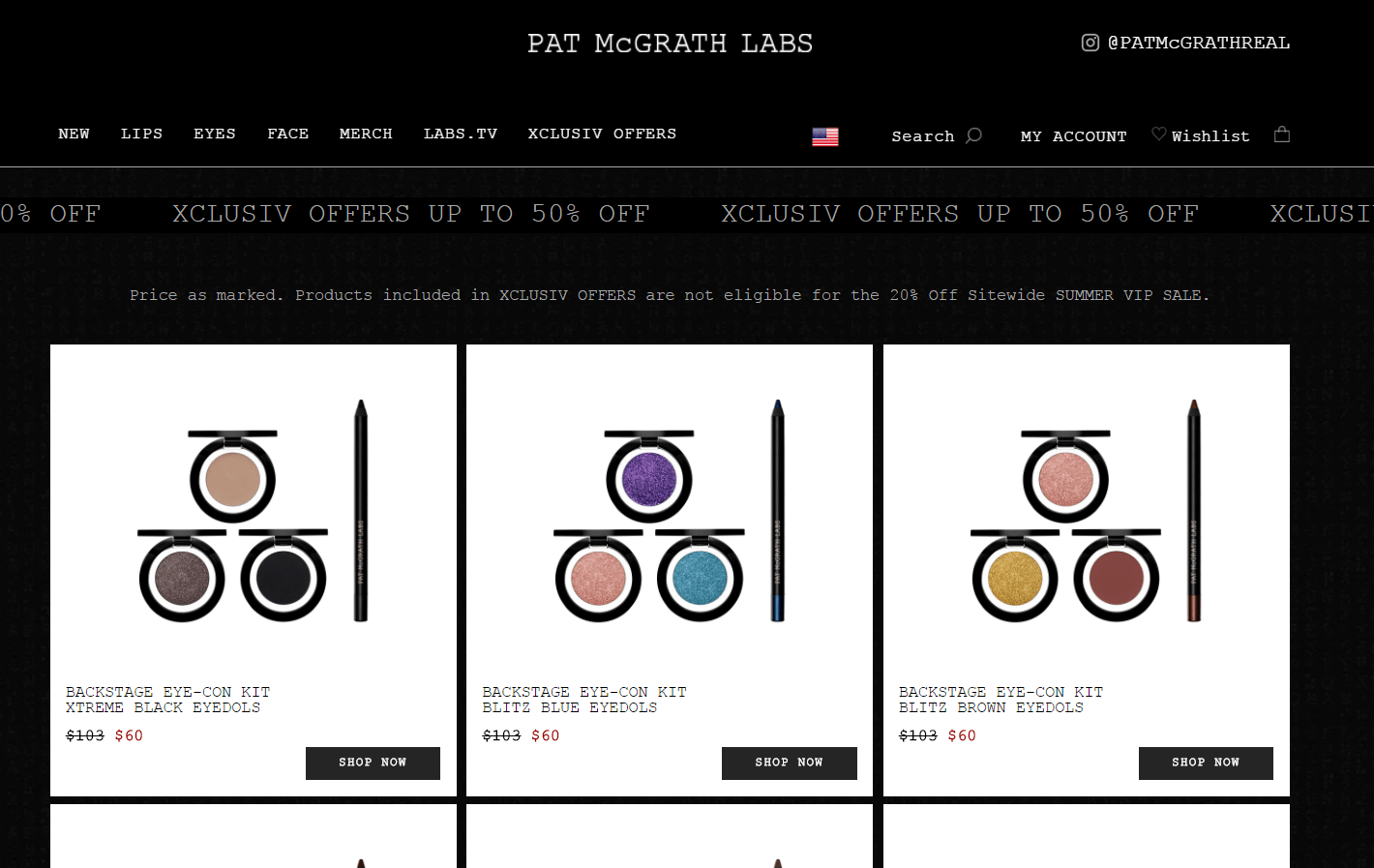 Pat McGrath Labs优惠码2026 patmcgrath官网夏季促销精选彩妆低至5折+额外9折部分叠加额外8折优惠