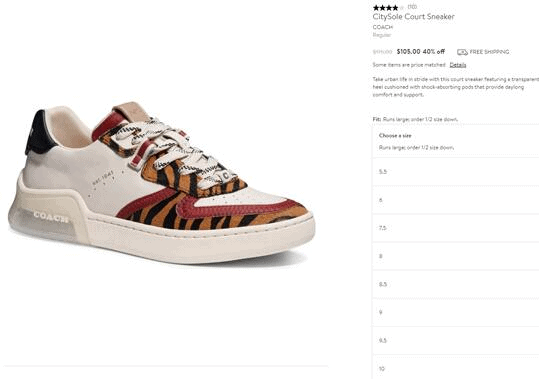 Nordstrom优惠码2026 Coach Citysole 轻便豹纹女款板鞋6折5折扣码-图片2