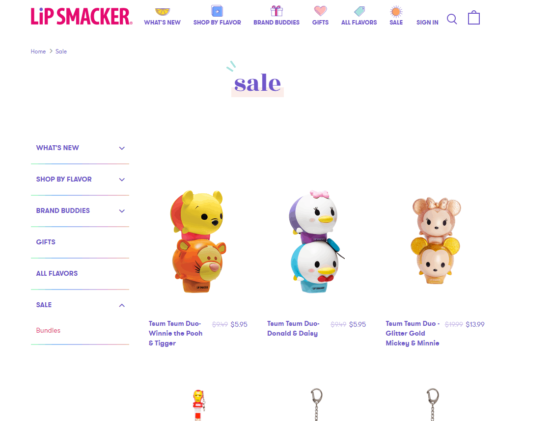 Lip Smacker优惠码2026 lipsmacker官网有折扣区卡通润唇膏额外8折促销满额免邮