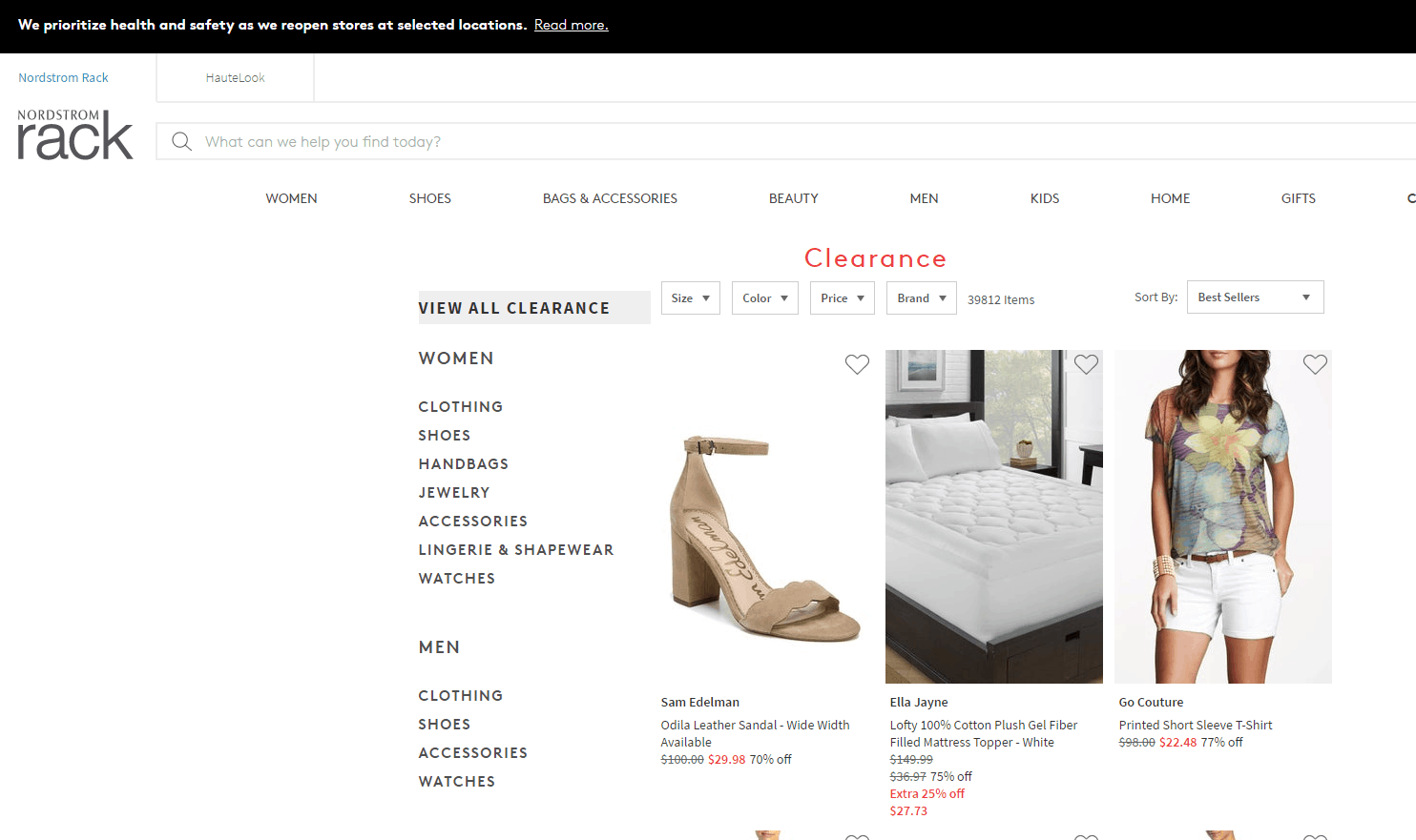 Nordstrom Rack优惠码2026 nordstromrack网站清仓区低至2折促销满0返