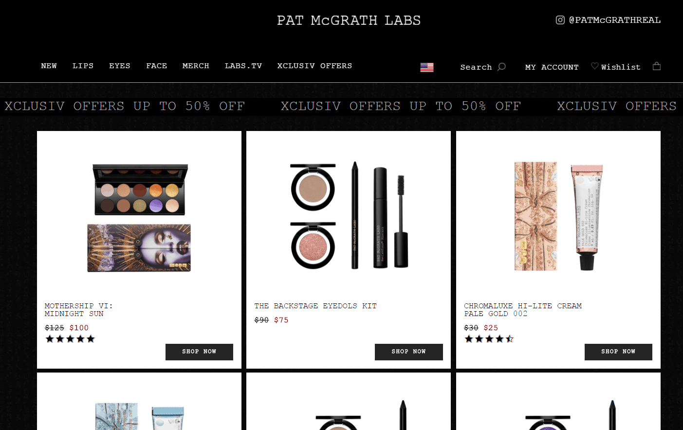 Pat McGrath Labs折扣码2026 patmcgrath官网夏季促销精选彩妆低至5折+额外8折美境免邮