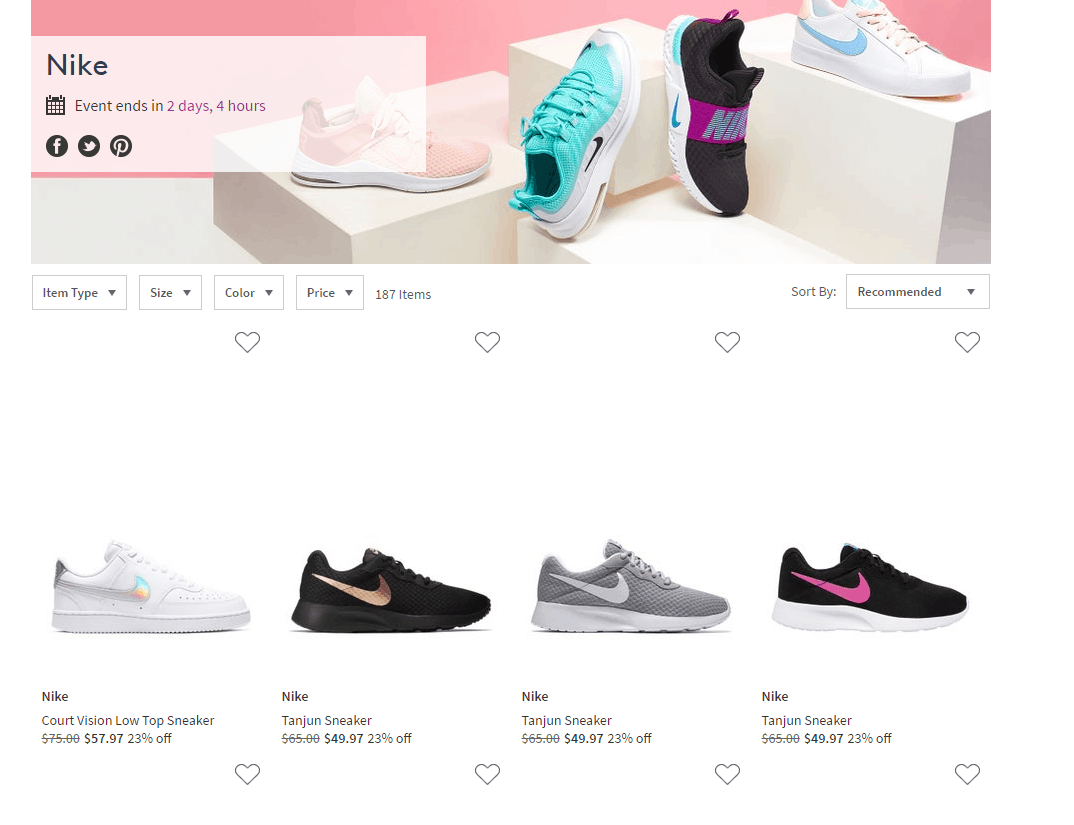 Nordstrom Rack折扣码2026 nordstromrack现有Nike运动鞋服低至4.4折促销满额免邮