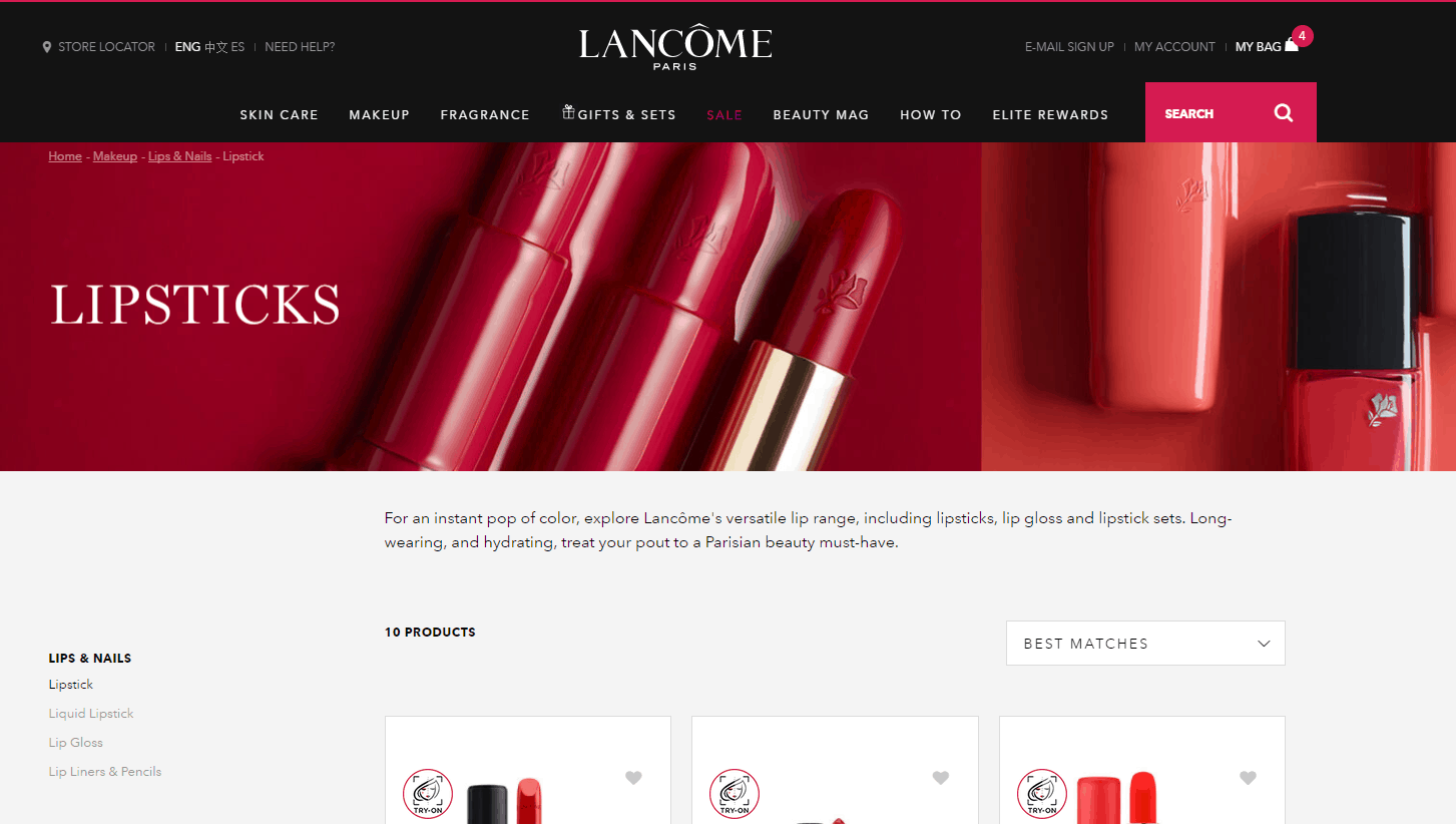 Lancome优惠码2026 兰蔻美国官网精选口红5折
