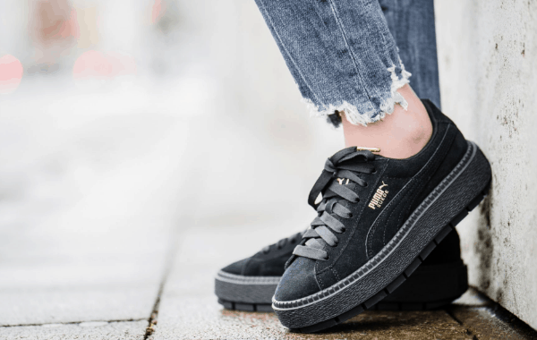 PUMA优惠码2026 PUMA彪马 SUEDE Platform Trace 女子厚底休闲鞋折后价.49折扣码-图片1