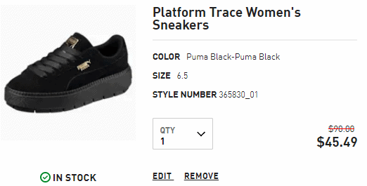 PUMA优惠码2026 PUMA彪马 SUEDE Platform Trace 女子厚底休闲鞋折后价.49折扣码-图片3