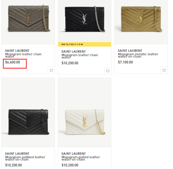 Selfridges折扣码2026 Selfridges百货SAINT LAURENT Monogram 信封包直邮港澳6400港币优惠码-图片2