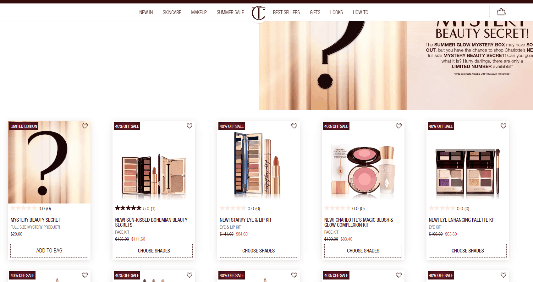 Charlotte Tilbury优惠码2026 CT美国官网精选彩妆6折促销满送正装唇膏
