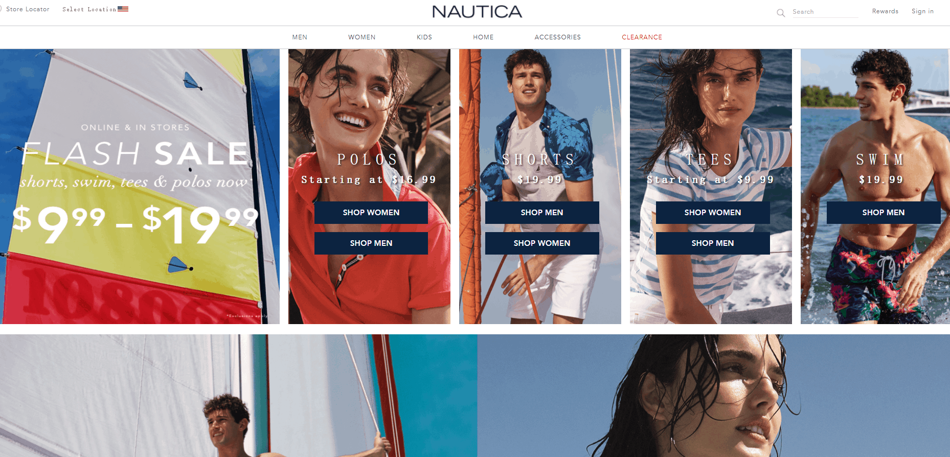 Nautica优惠码2026 诺帝卡精选商品夏季促销.99至.99满额免邮