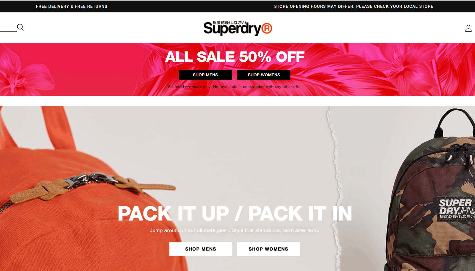 Superdry折扣码2026 superdry美国官网夏季大促折扣区5折美国免邮