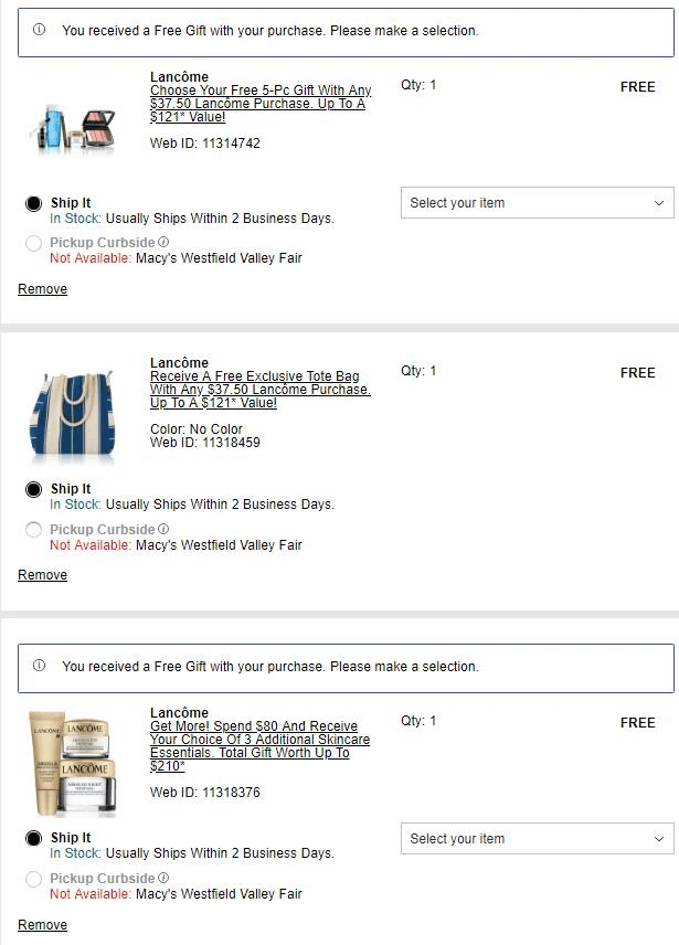 Macys折扣码2026 Macys梅西百货Lancome Absolue Jumbo菁纯面霜60ml+替换装套装售价0+送赠3重豪礼（含正装防晒）优惠码-图片2