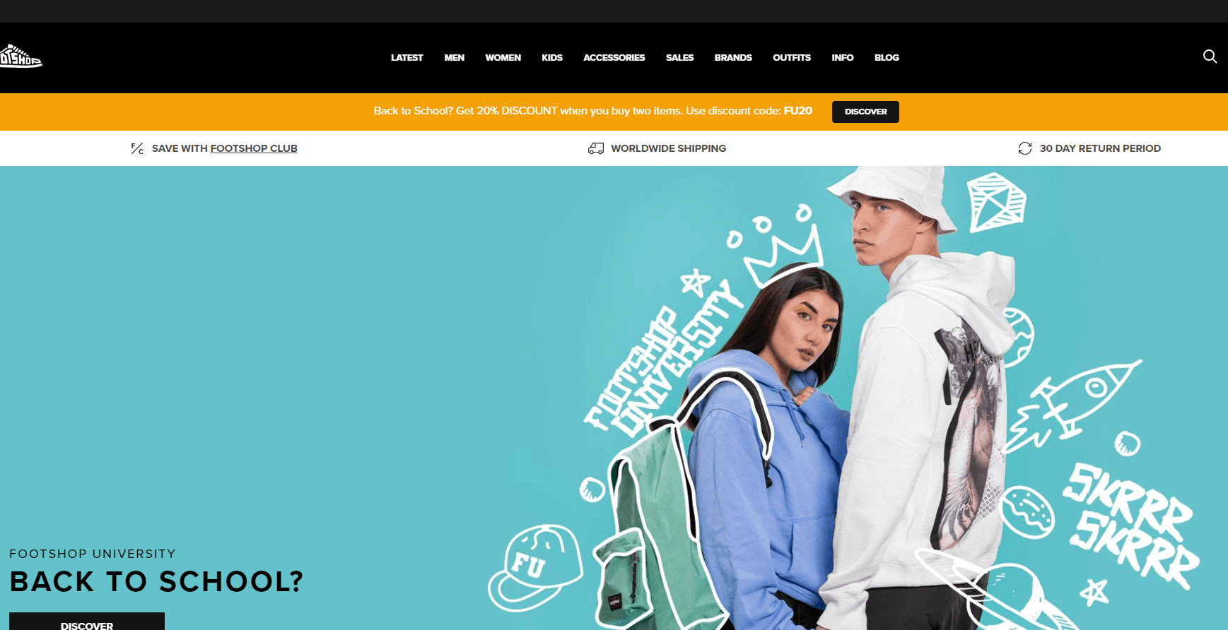 Footshop折扣码2026 footshop美国官网精选产品​满两件额外8折