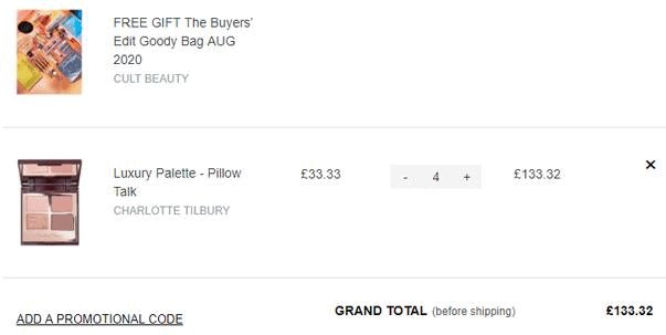 Cult Beauty折扣码2026 Cult Beauty现有Charlotte Tilbury全线满£150送全球大礼包退税83折优惠码