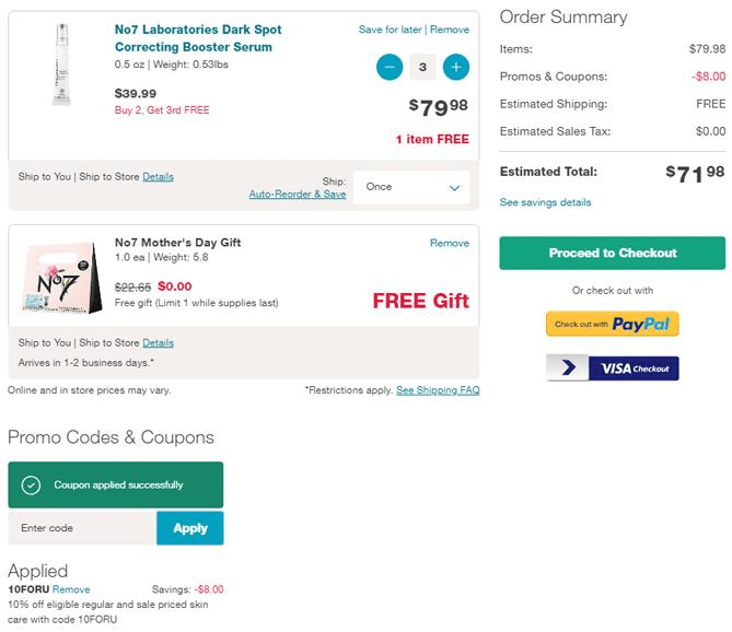 Walgreens折扣码2026 Walgreens官网精选美妆护肤买三免一+额外9折促销满额免邮优惠码