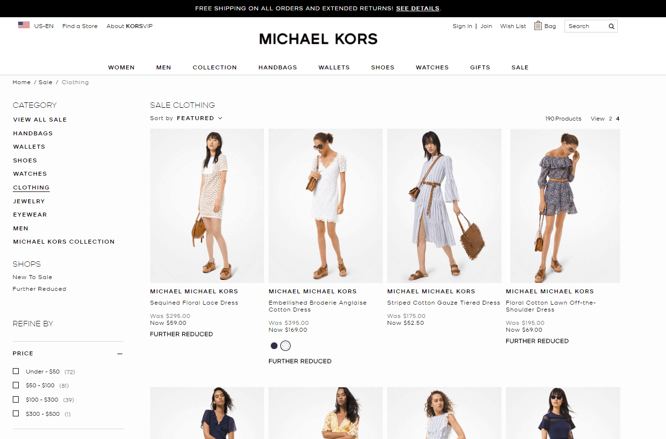 Michael Kors优惠码2026 michaelkors美国官网精选夏季服饰低至2折促销美境免邮