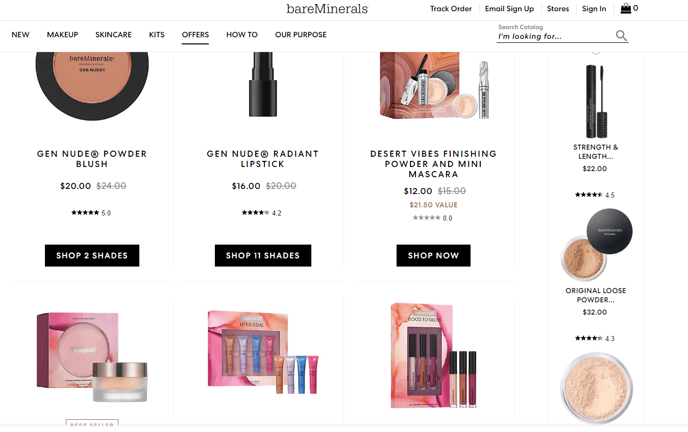 Bareminerals折扣码2026 bareminerals官网折扣区额外7折满额免邮