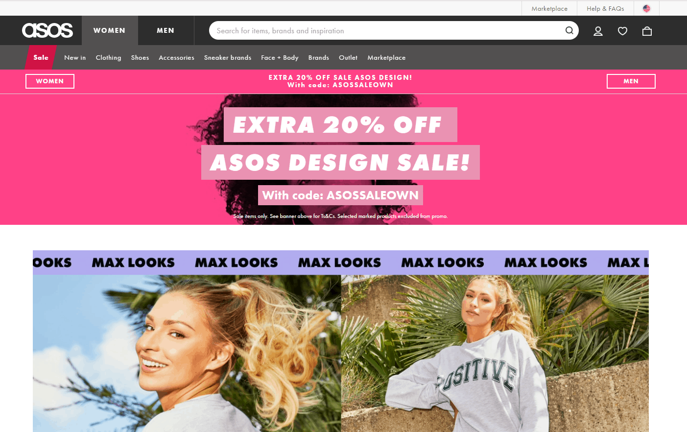 Asos折扣码2026 asos亚太官网精选 ASOS DESIGN服饰额外8折促销满额免费直邮