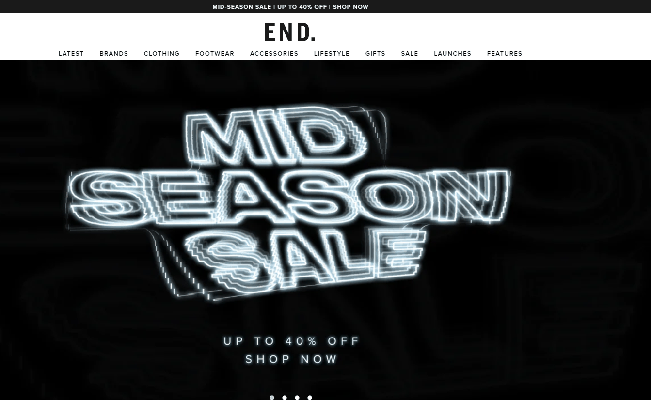 End Clothing优惠码2026 E N D.网站季中精选商品低至6折促销关注Canada Goose