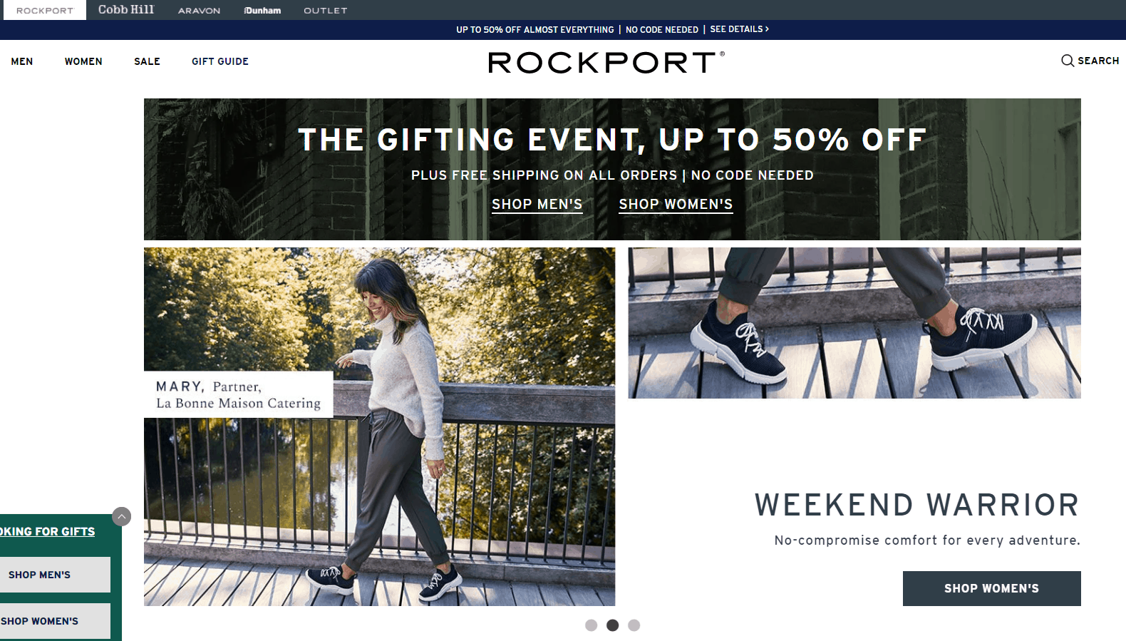 Rockport优惠码2026 rockport网站精选商品低至额外5折促销美境免邮
