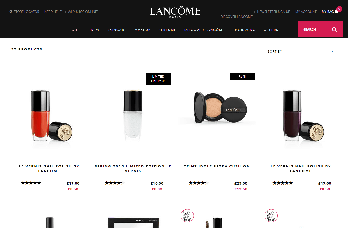 Lancome优惠码2026 兰蔻英国官网黑五大促精选商品低至5折