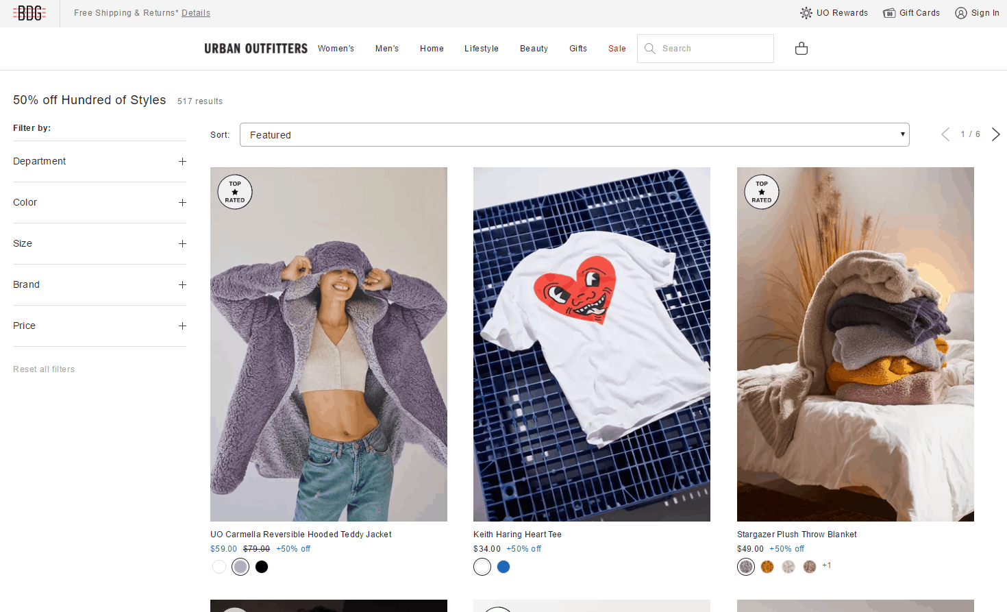 Urban Outfitters优惠码2026 urbanoutfitters美国官网精选商品5折促销满额免邮