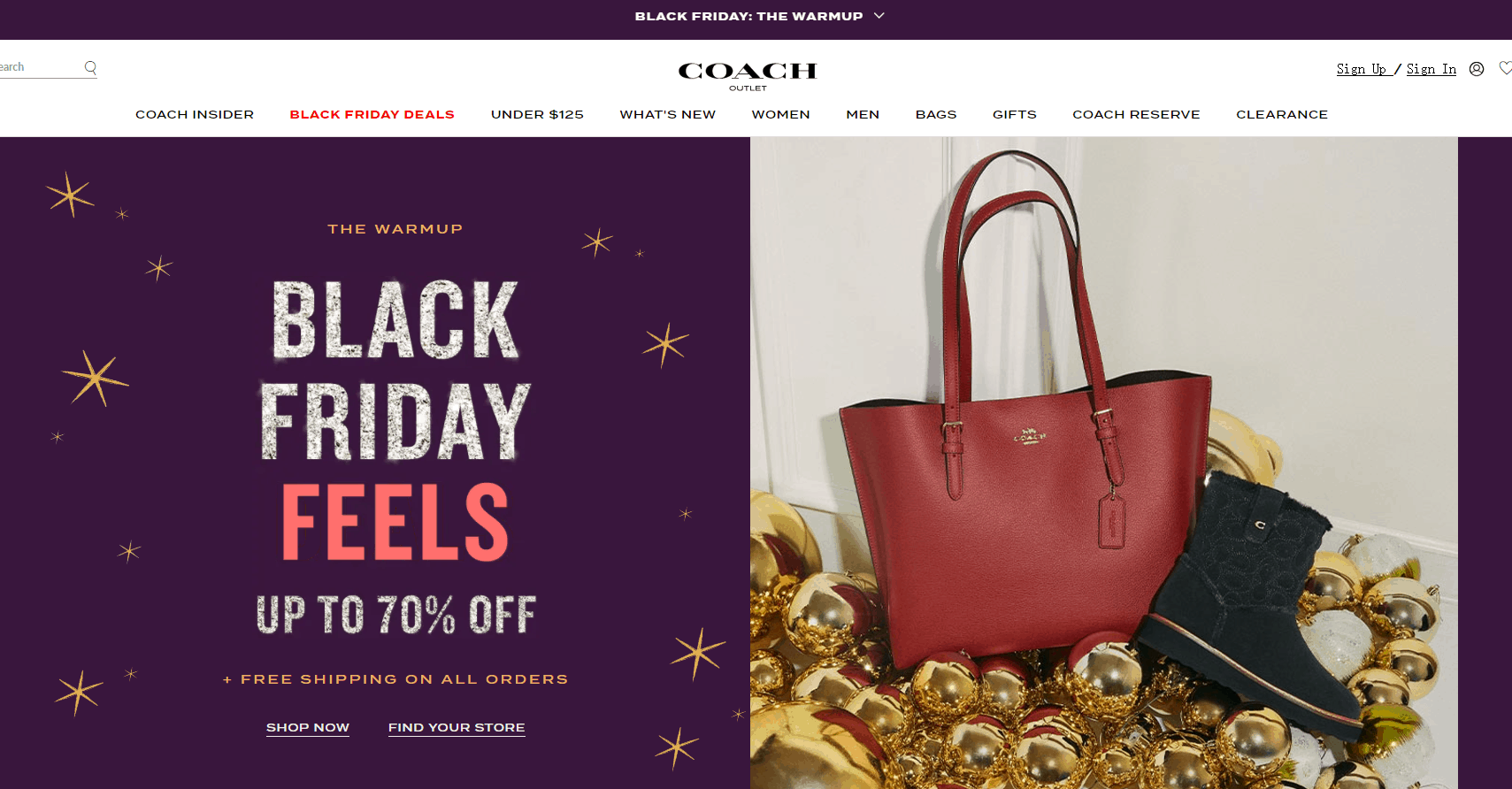 Coach Outlet折扣码2026 蔻驰工厂店黑五精选包袋饰品低至3折+额外9折促销很多好价