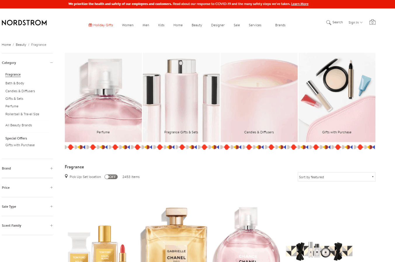 Nordstrom优惠码2026 nordstrom精选香氛产品额外85折促销满赠香水大礼包