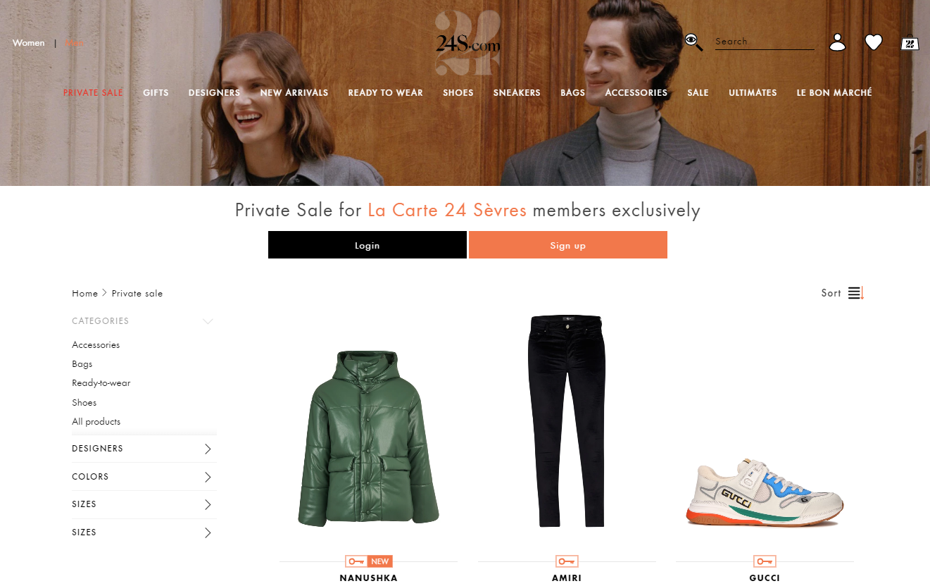 24 S折扣码2026 24Sevres官网私密特卖精选单品低至5折促销可收Gucci、VERSACE等