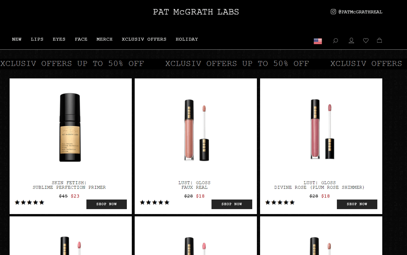 Pat McGrath Labs折扣码2026 patmcgrath官网夏季促销精选彩妆低至5折+额外9折巧操作无门槛送正装唇膏