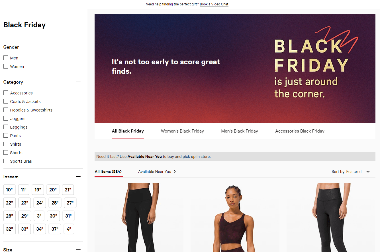 Lululemon优惠码2026 lululemon官网黑五大促精选商品低至5折促销满额免邮