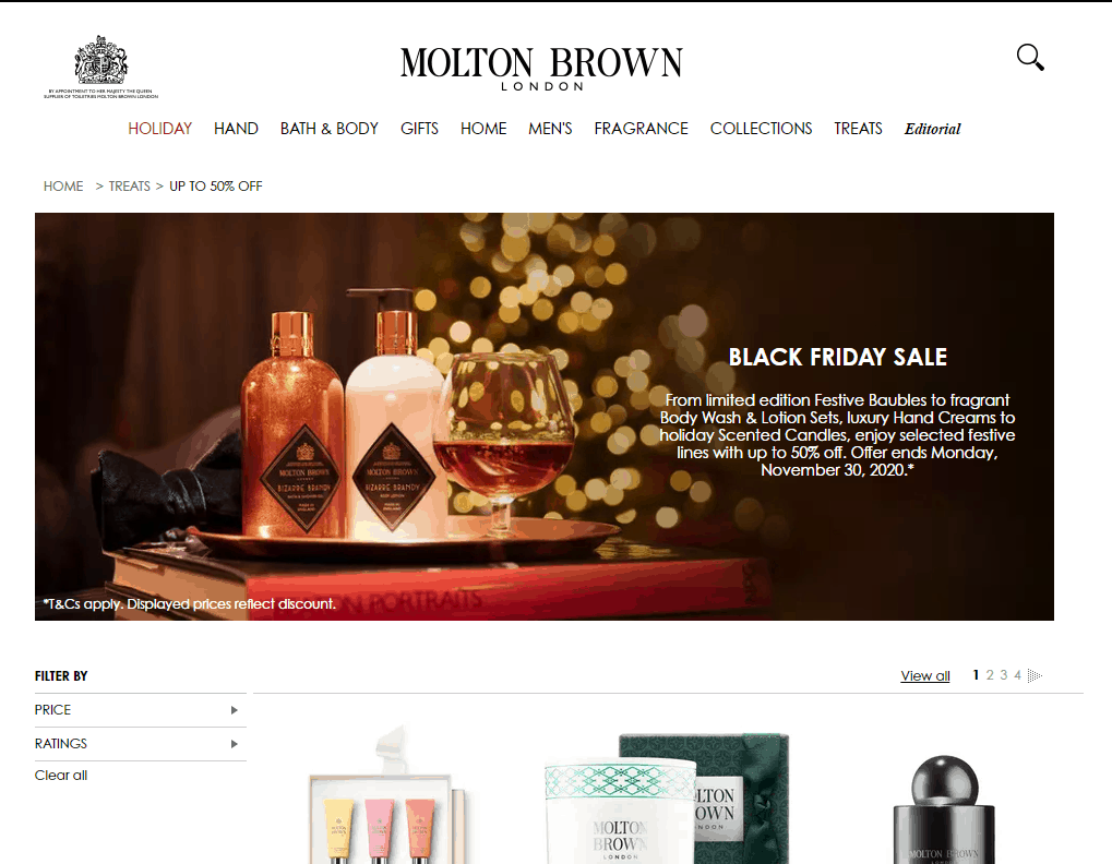 Molton Brown优惠码2026 摩顿布朗美国官网黑五大促精选商品低至5折促销美境免邮