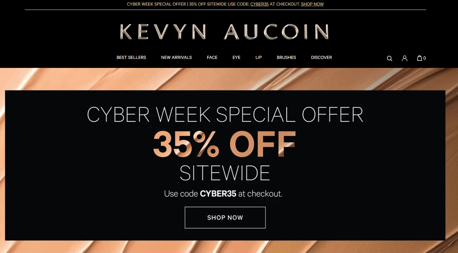 Kevyn Aucoin优惠码2026 kevynaucoin黑五大促全场美妆65折促销满额免邮