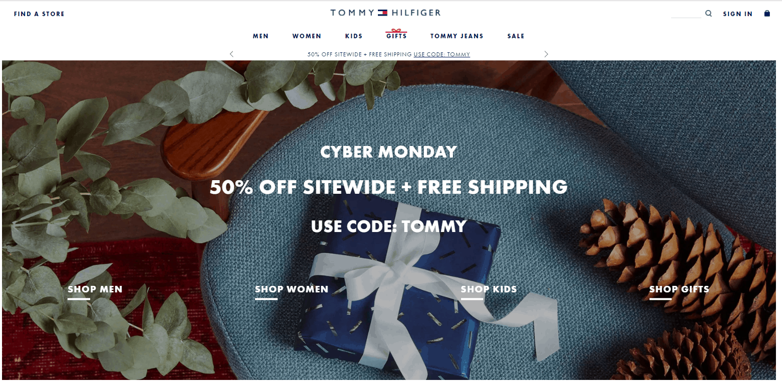 Tommy Hilfiger优惠码2026 tommy美国网一大促全场商品5折促销美境免邮