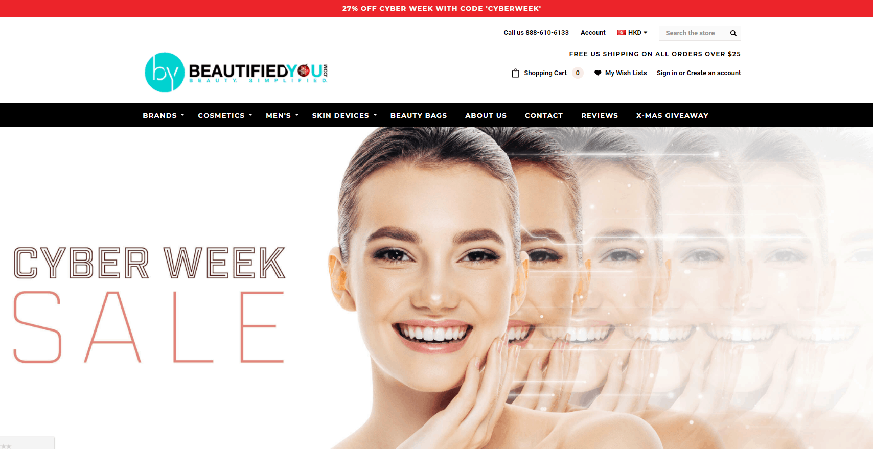 BeautifiedYou折扣码2026 beautifiedyou官网网一全场护肤无门槛73折促销满额免邮