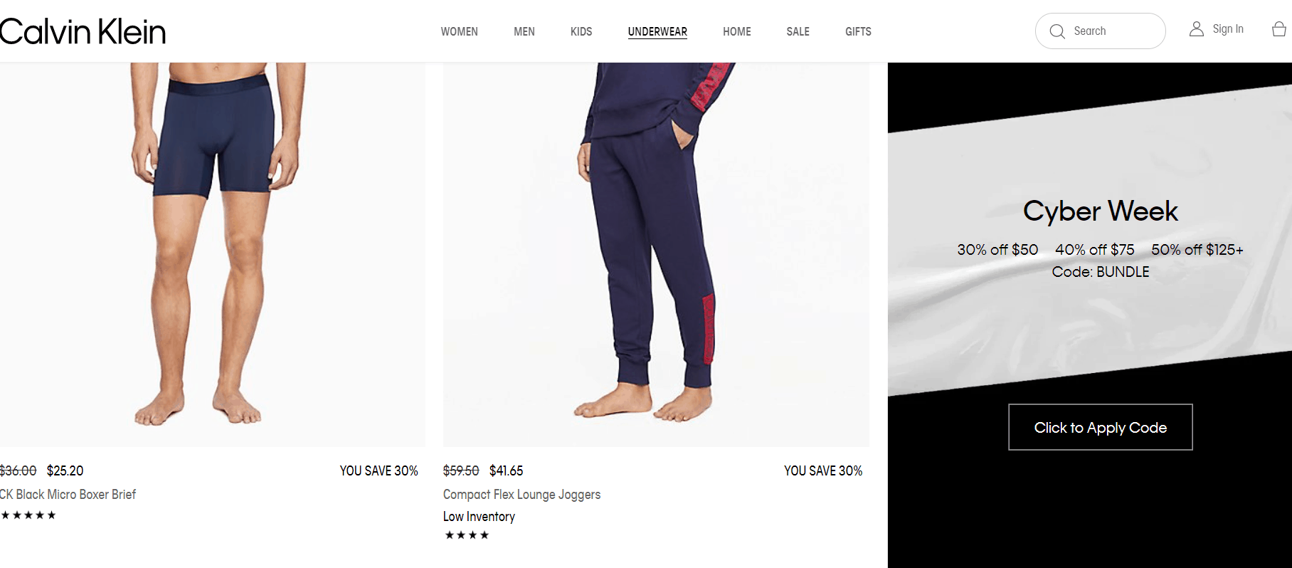 Calvin Klein优惠码2026 calvinklein美国官网精选商品满额最高享5折促销满额免邮