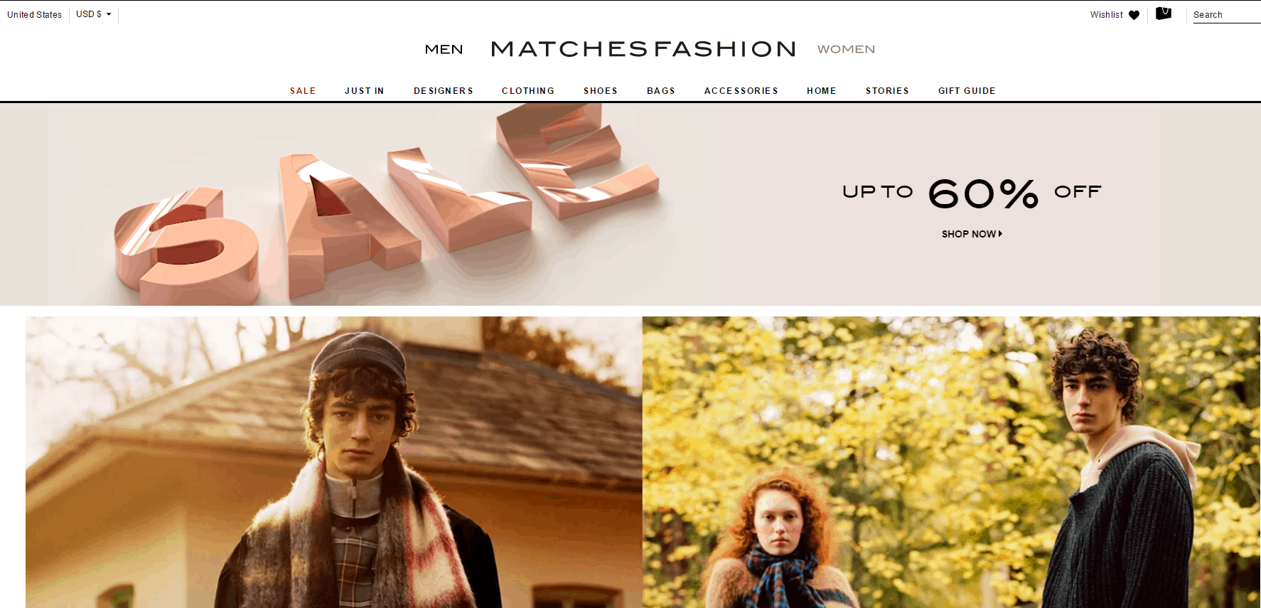 Matchesfashion优惠码2026 matchesfashion官网现有精选商品低至4折促销支持直邮