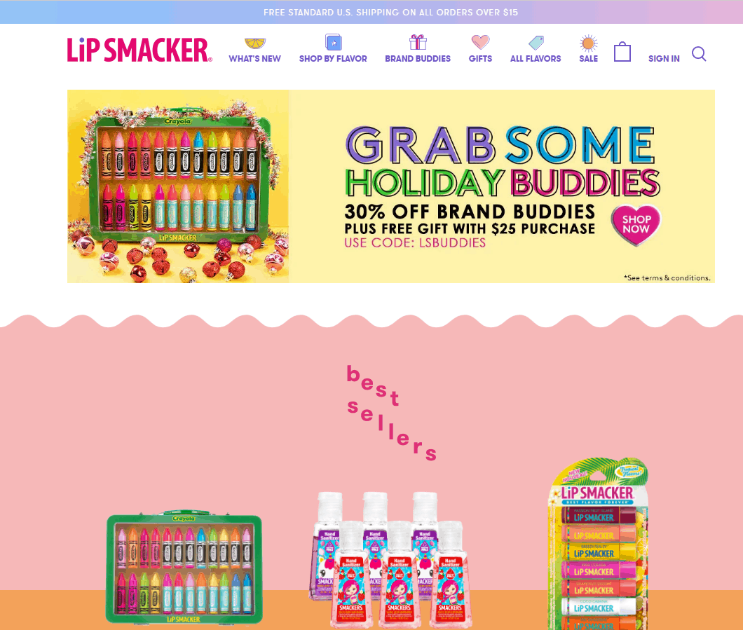 Lip Smacker优惠码2026 lipsmacker美国官网现有精选唇膏额外7折促销满送唇膏