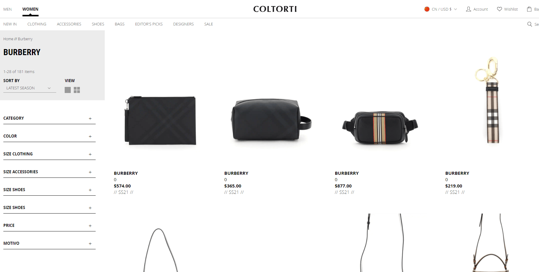 Coltorti Boutique折扣码2026 coltortiboutique美国站现有Burberry额外75折特卖可收风衣、新款包袋