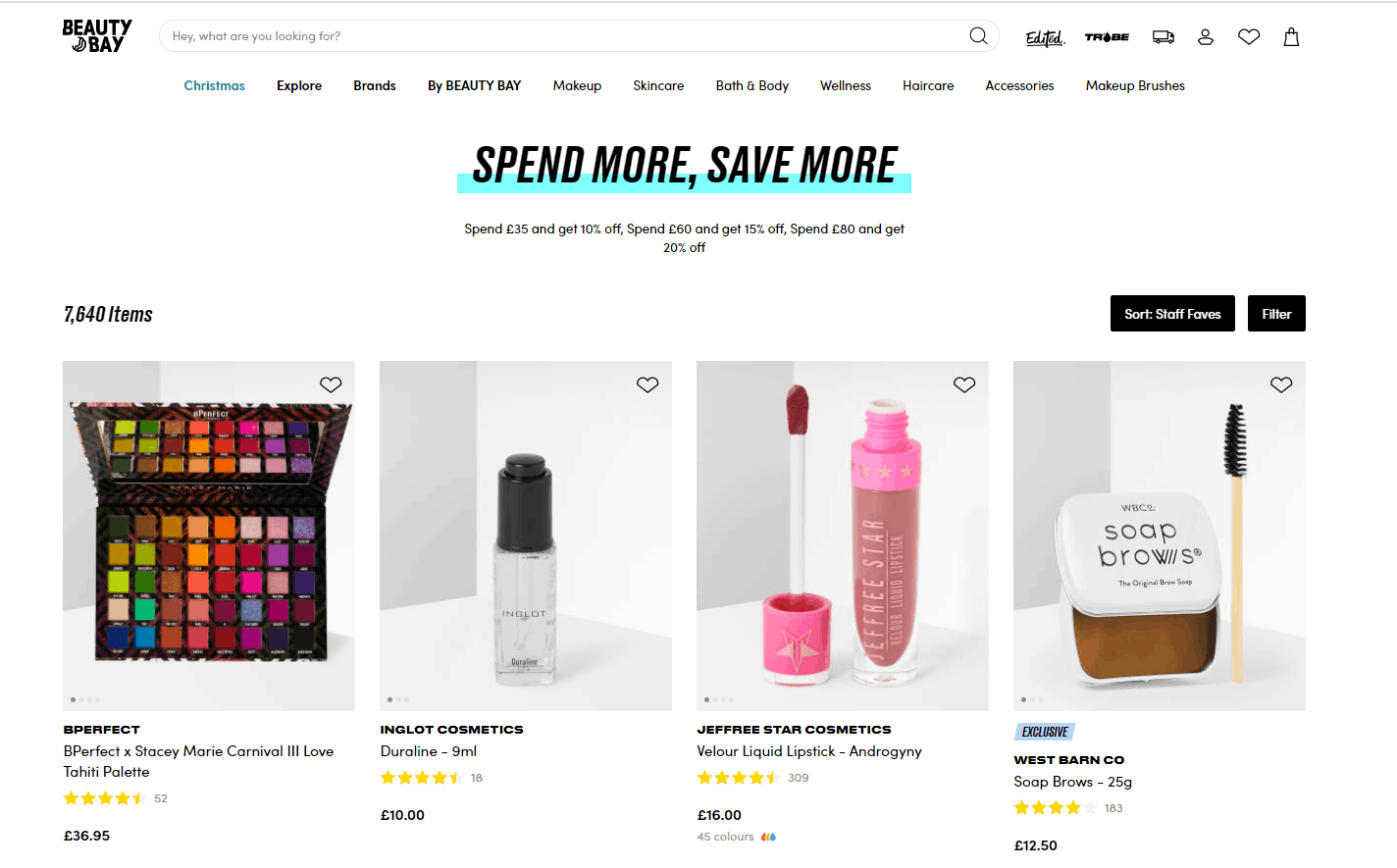 Beauty Bay优惠码2026 beautybay网站现有精选商品满额最高8折促销直邮中国